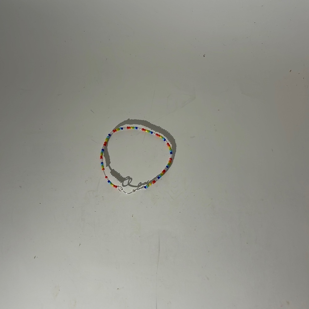 Rainbow/pride handmade bracelet